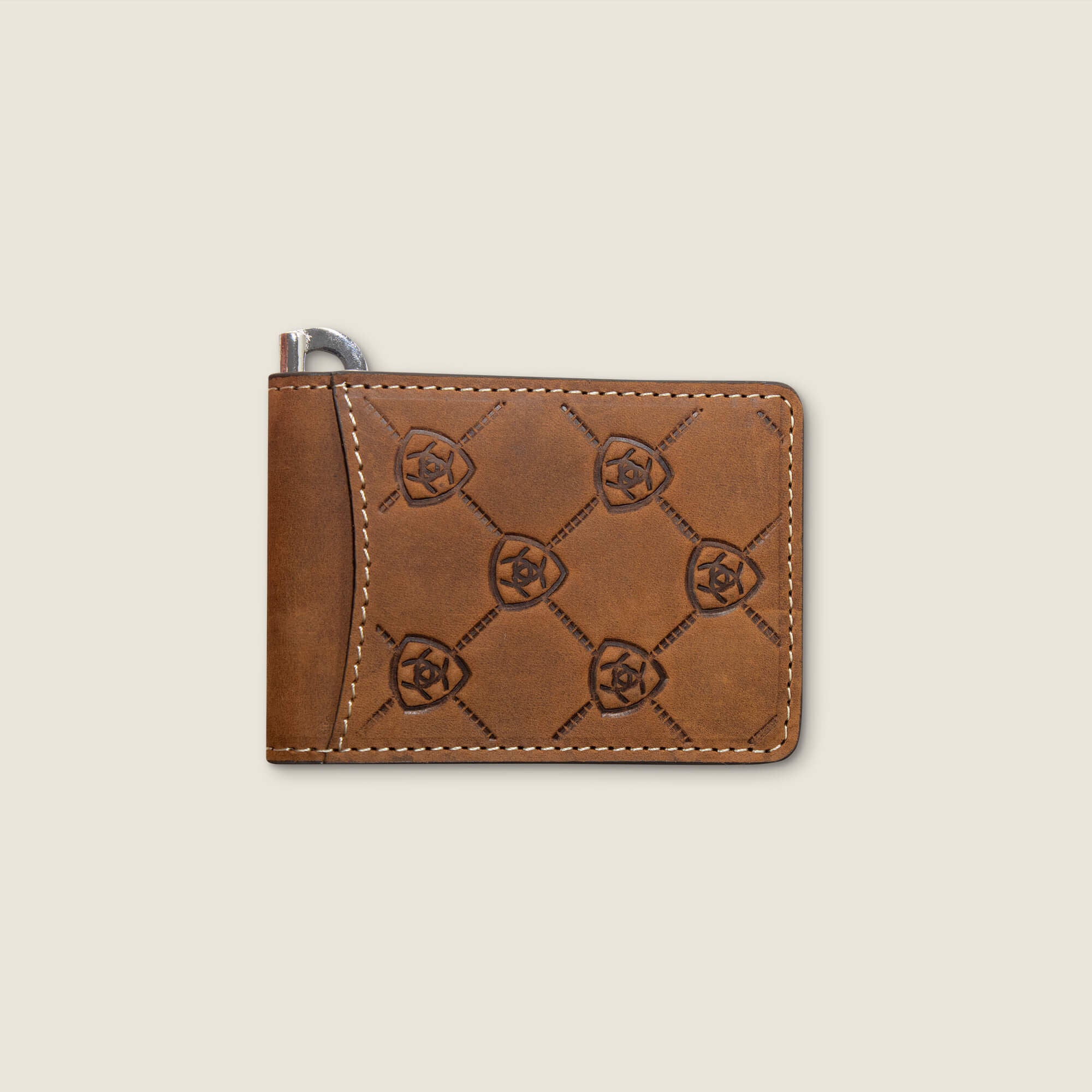 Ariat Ariat Logo Print Money Clip Wallet Men
