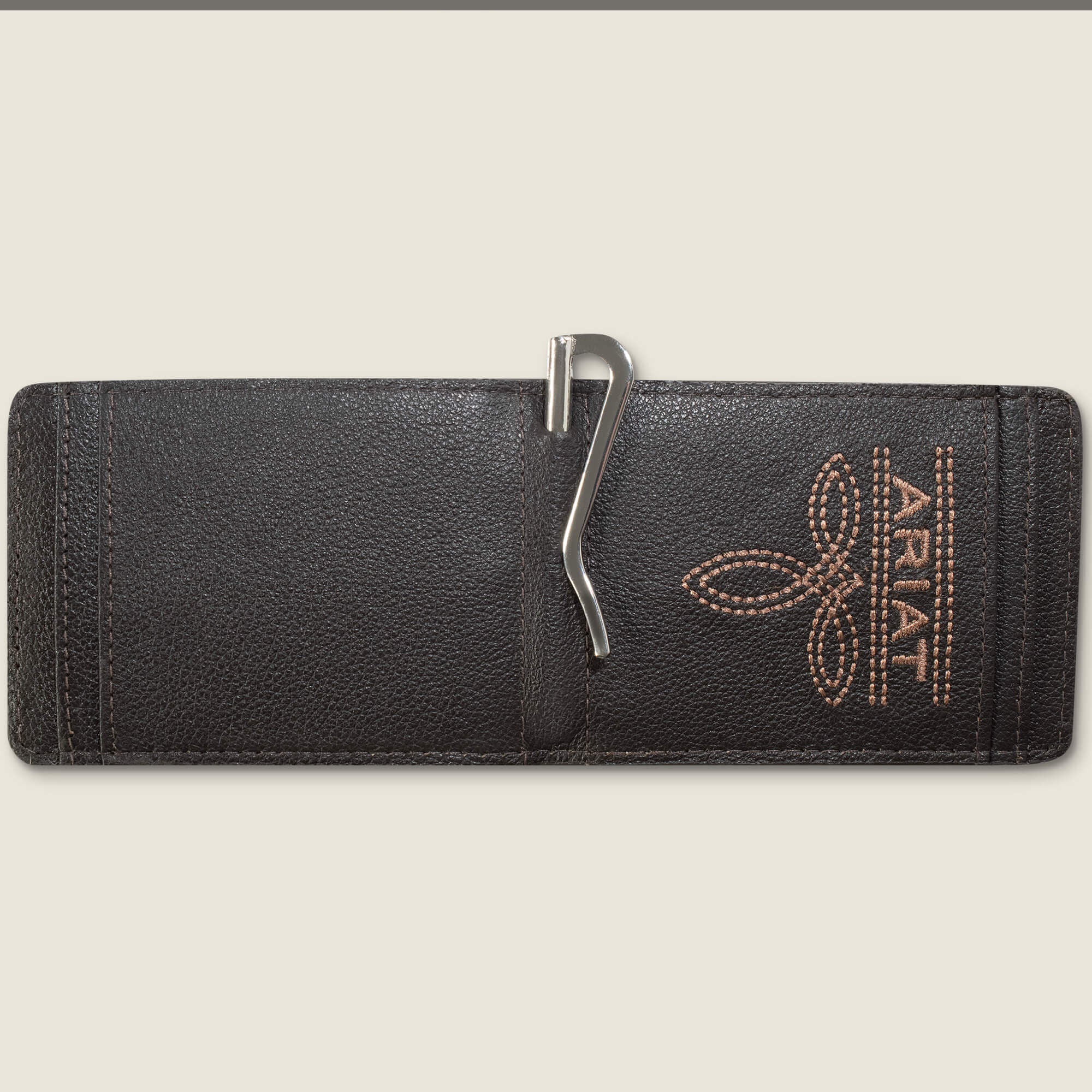 Ariat Ariat Logo Print Money Clip Wallet Men