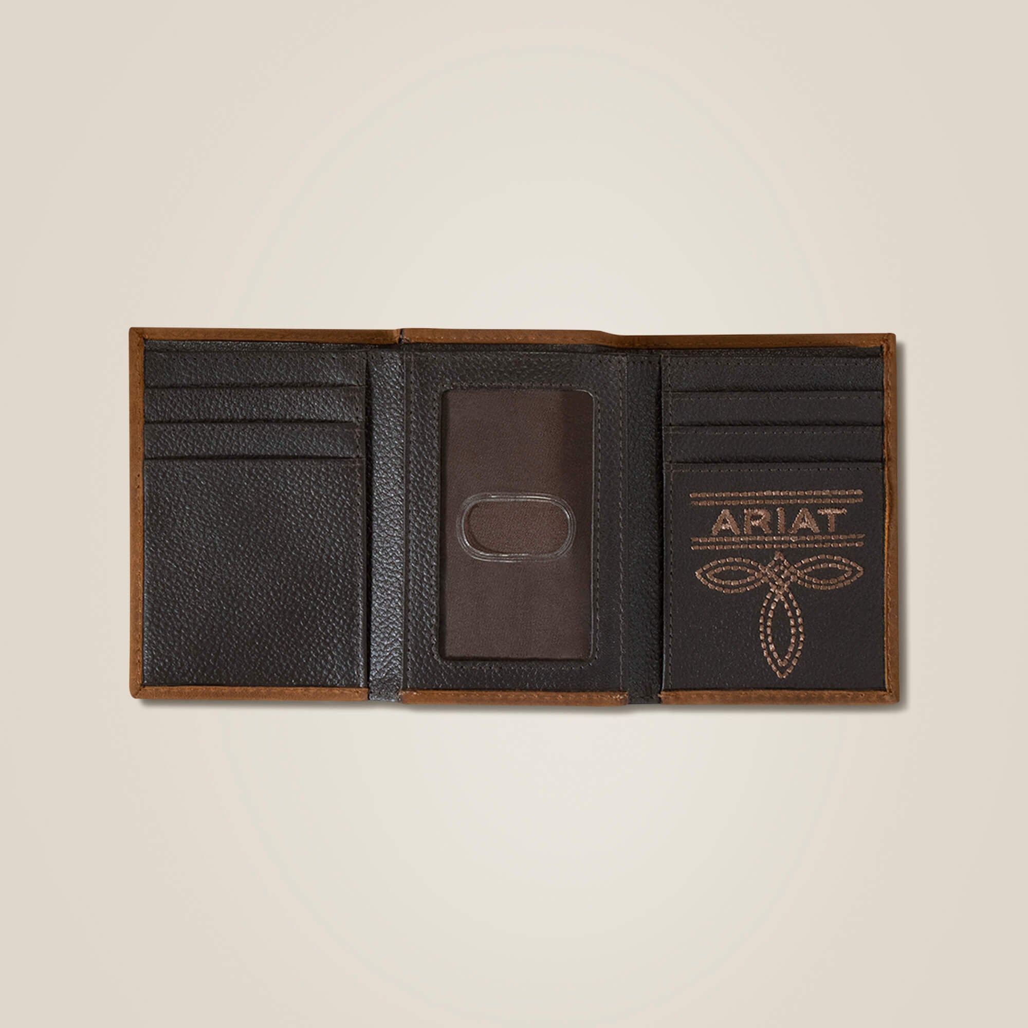 Ariat Flag Shield Trifold Wallet Men