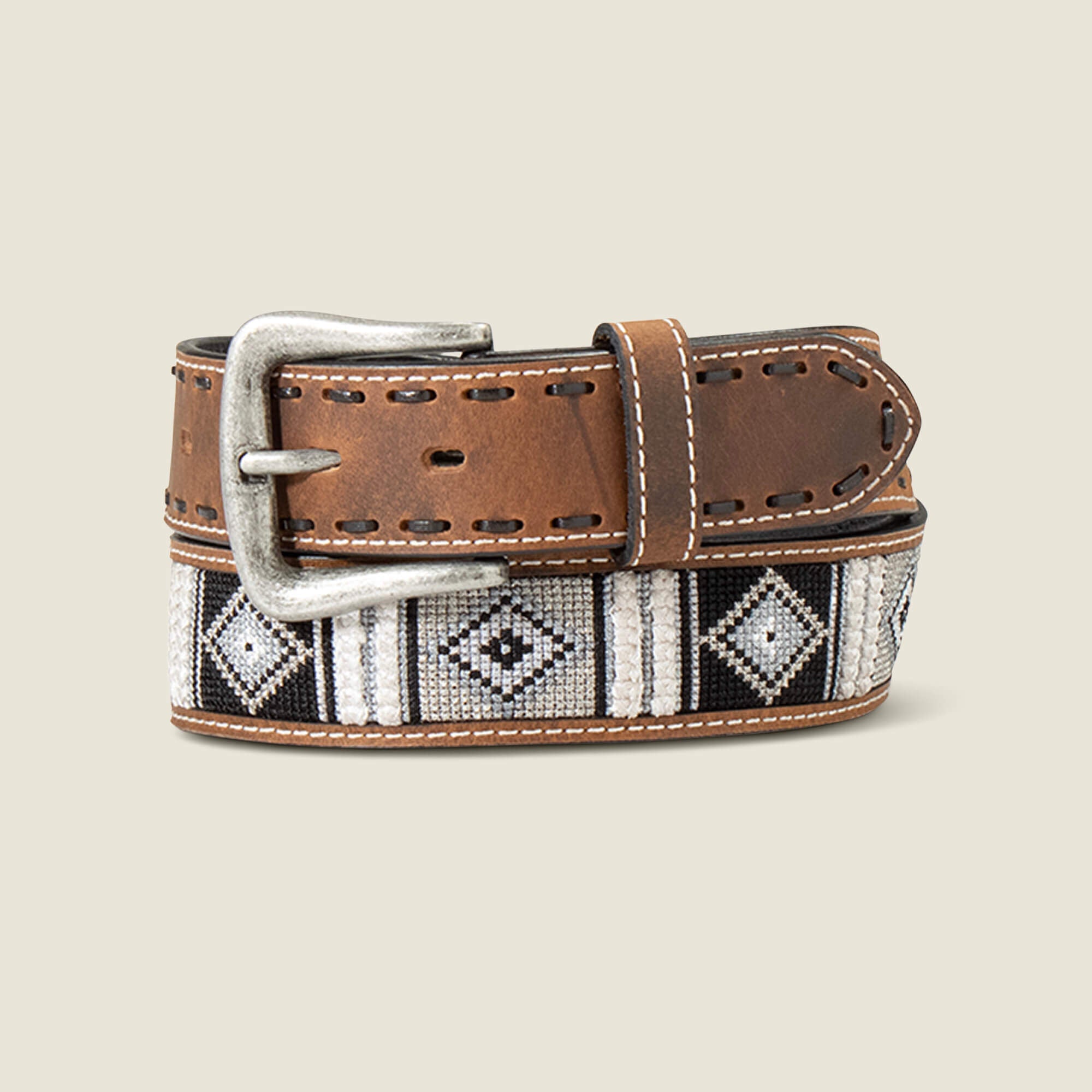 Ariat Woven Geo Inlay Belt Men