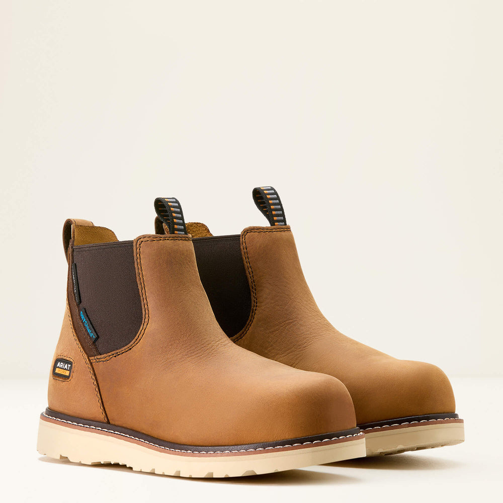 Ariat Rebar Wedge Chelsea Waterproof Composite Toe Work Boot Women