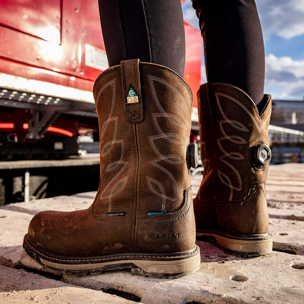 Ariat Riveter Pull-On BOA CSA Waterproof Composite Toe Work Boot Women
