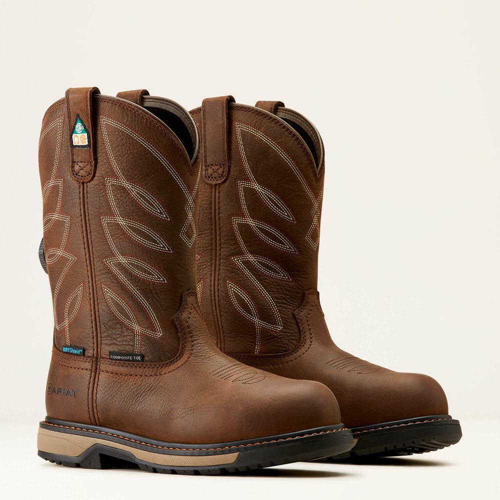 Ariat Riveter Pull-On BOA CSA Waterproof Composite Toe Work Boot Women