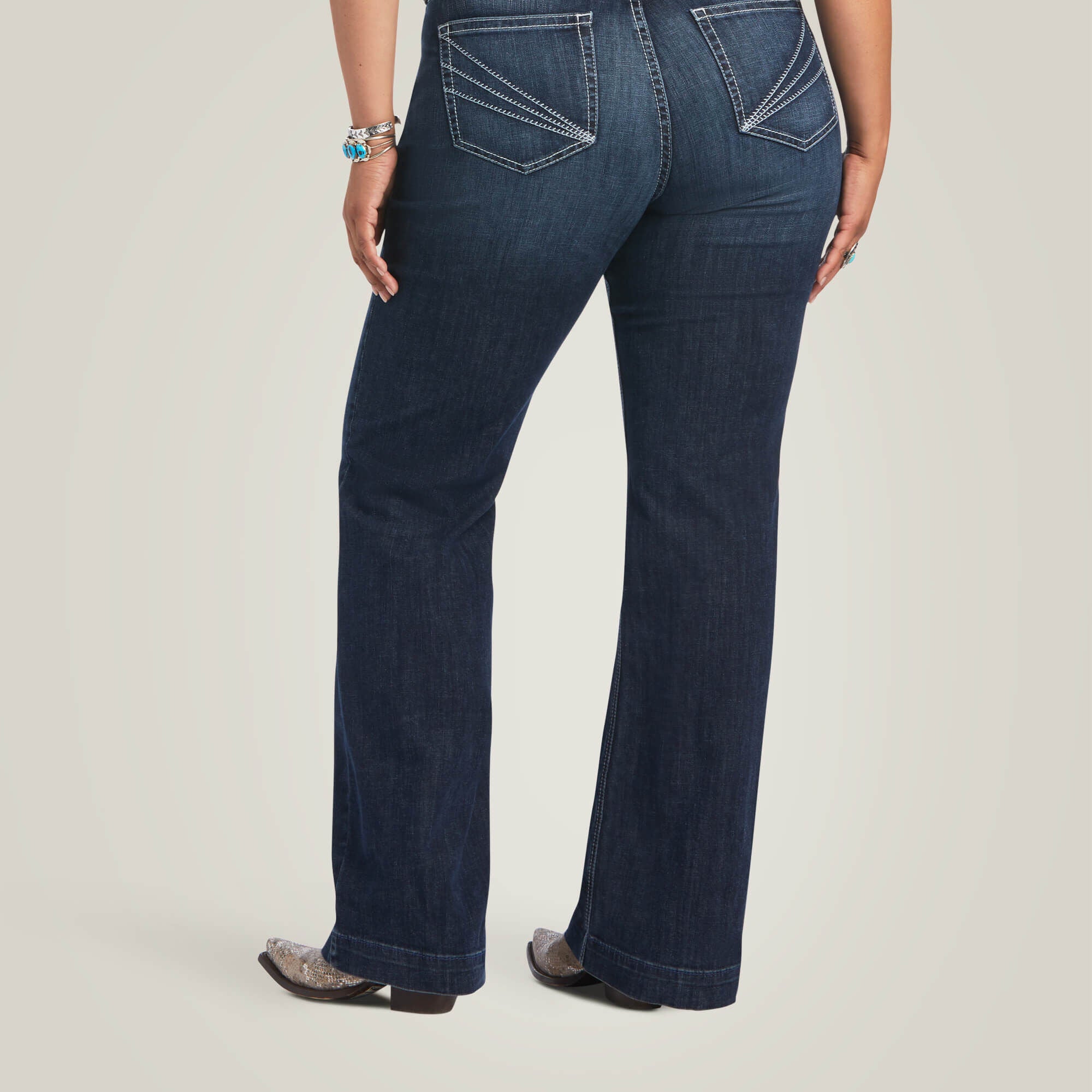 Ariat Trouser Perfect Rise Aisha Wide Leg Jean Women|Trends
