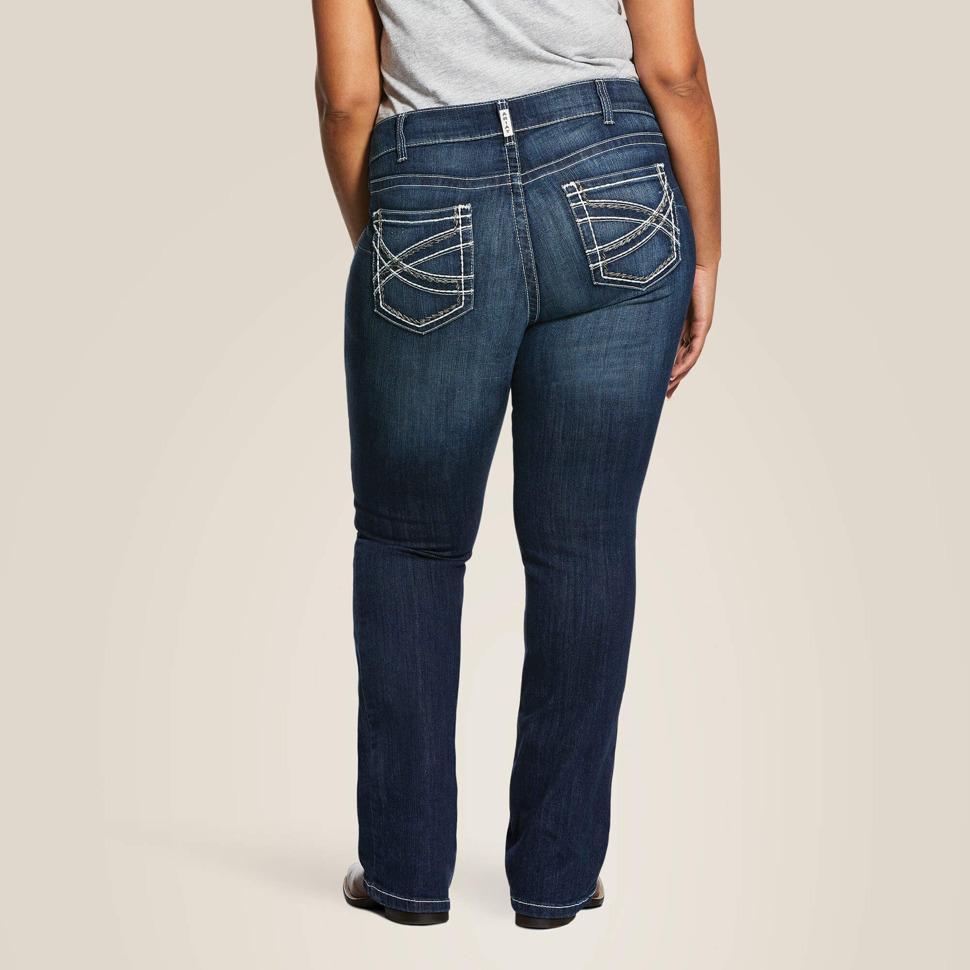 Ariat R.E.A.L. Mid Rise Stretch Entwined Boot Cut Jean Women|Trends