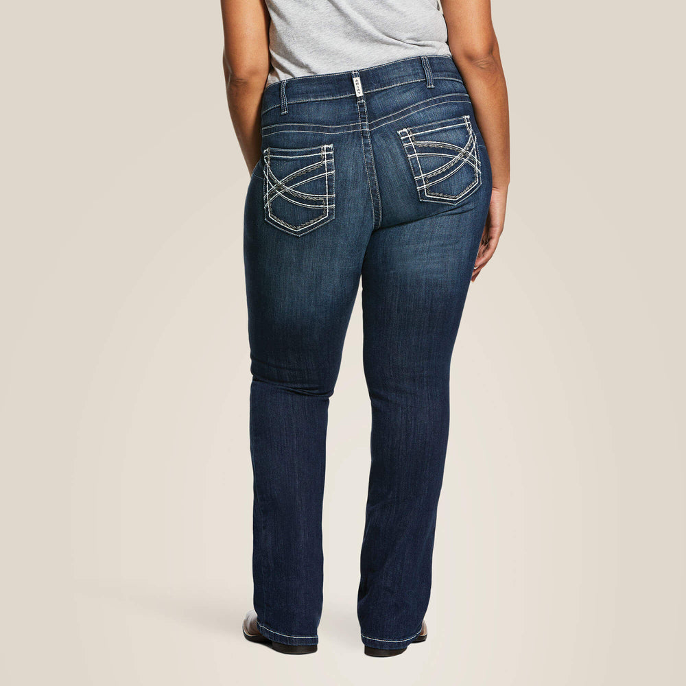 Ariat R.E.A.L. Mid Rise Stretch Entwined Boot Cut Jean Women|Trends