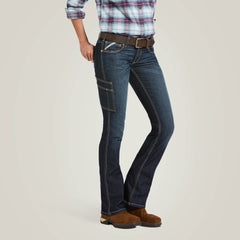 Ariat Rebar Mid Rise DuraStretch Riveter Boot Cut Jean Women