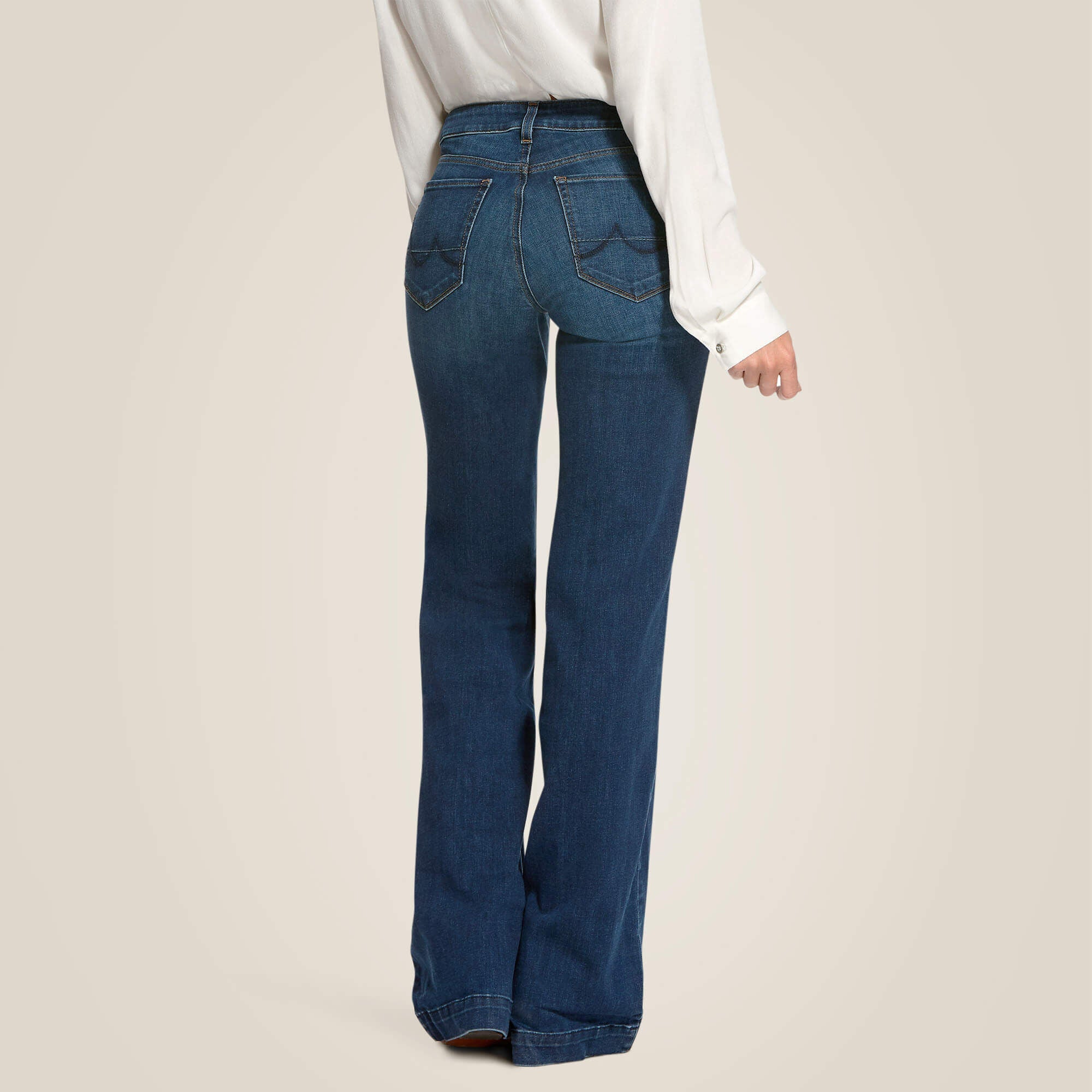 Ariat Trouser Mid Rise Stretch Kelsea Wide Leg Jean Women|Trends