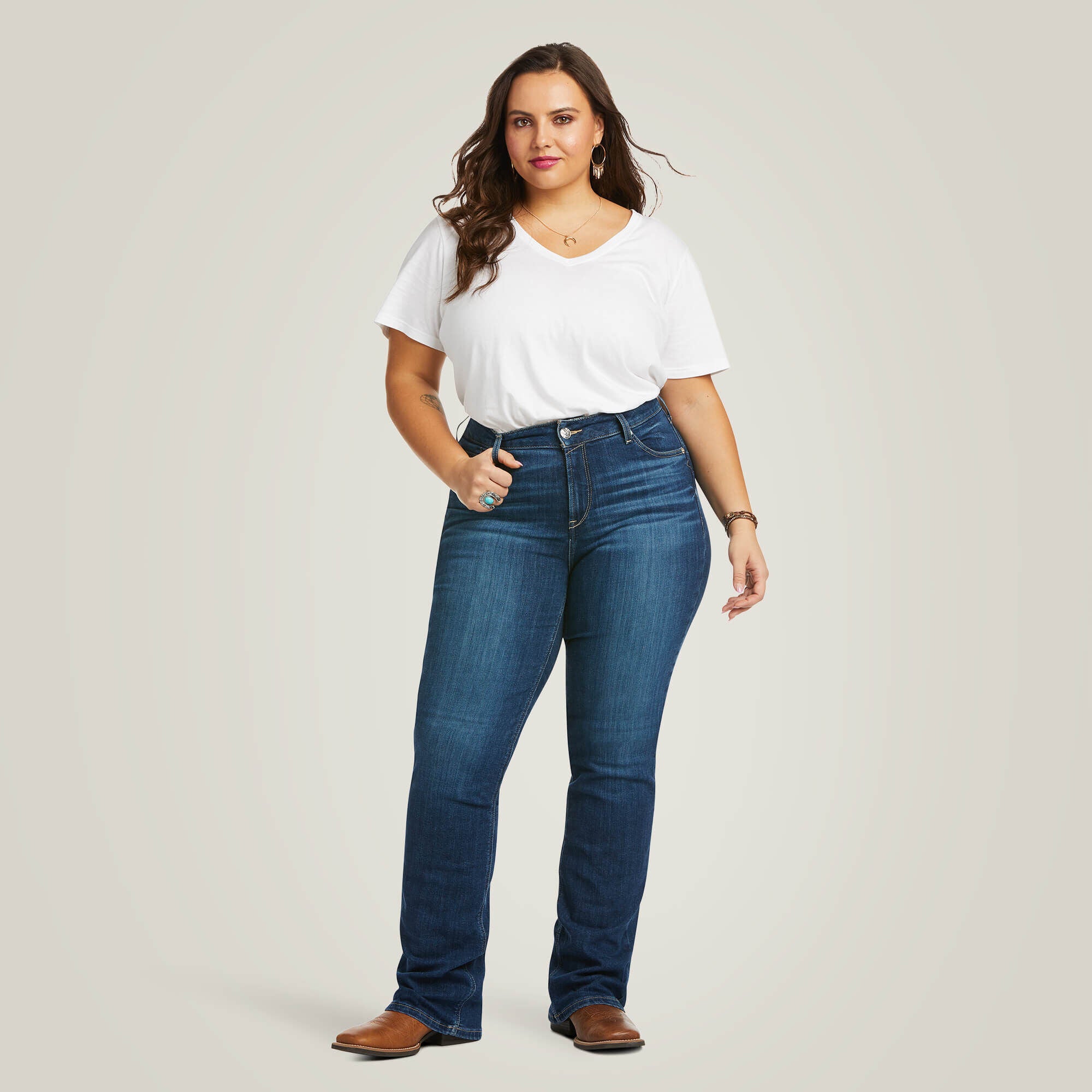 Ariat R.E.A.L. Perfect Rise Abby Straight Jean Women|Trends