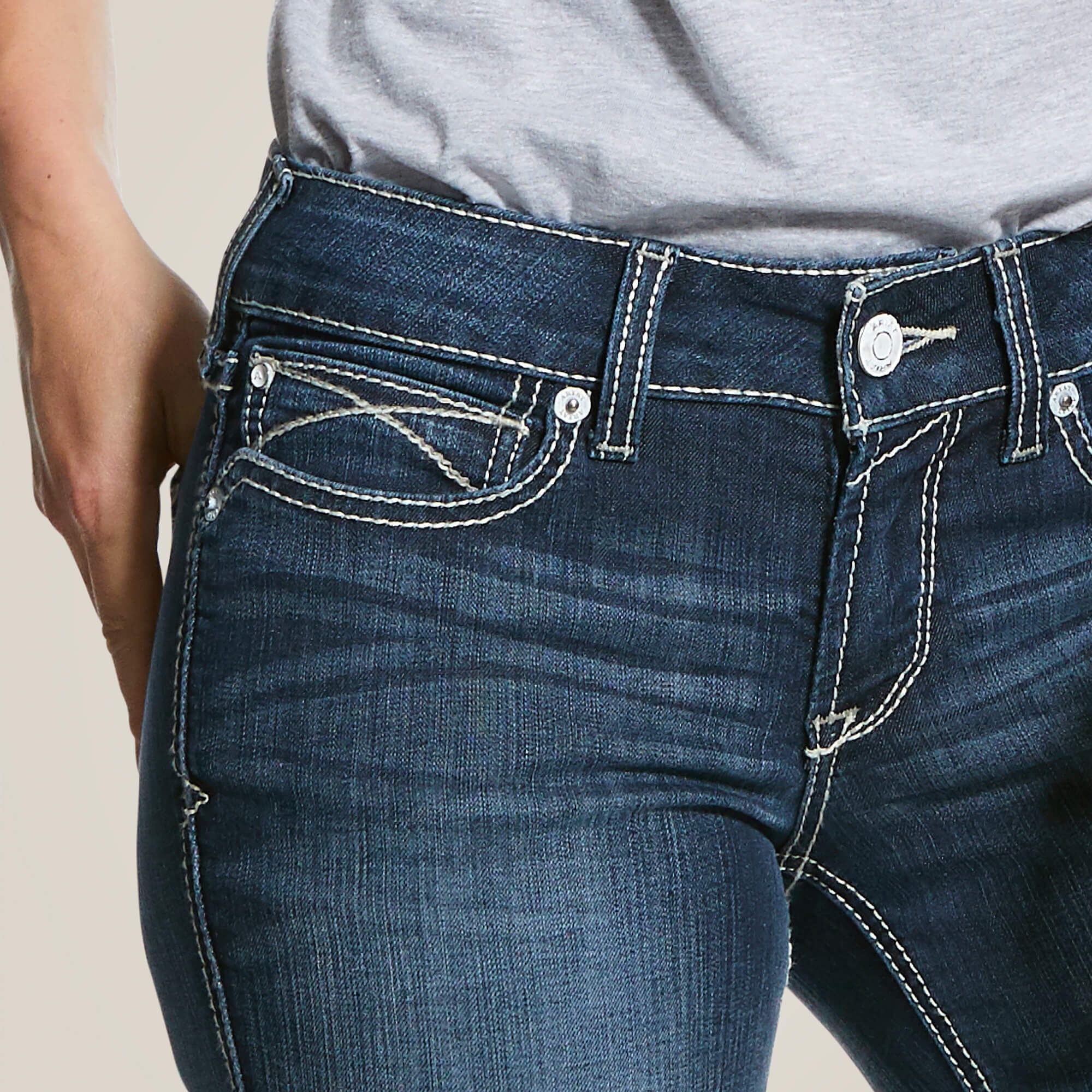 Ariat R.E.A.L. Mid Rise Arrow Fit Stretch Shayla Boot Cut Jean Women
