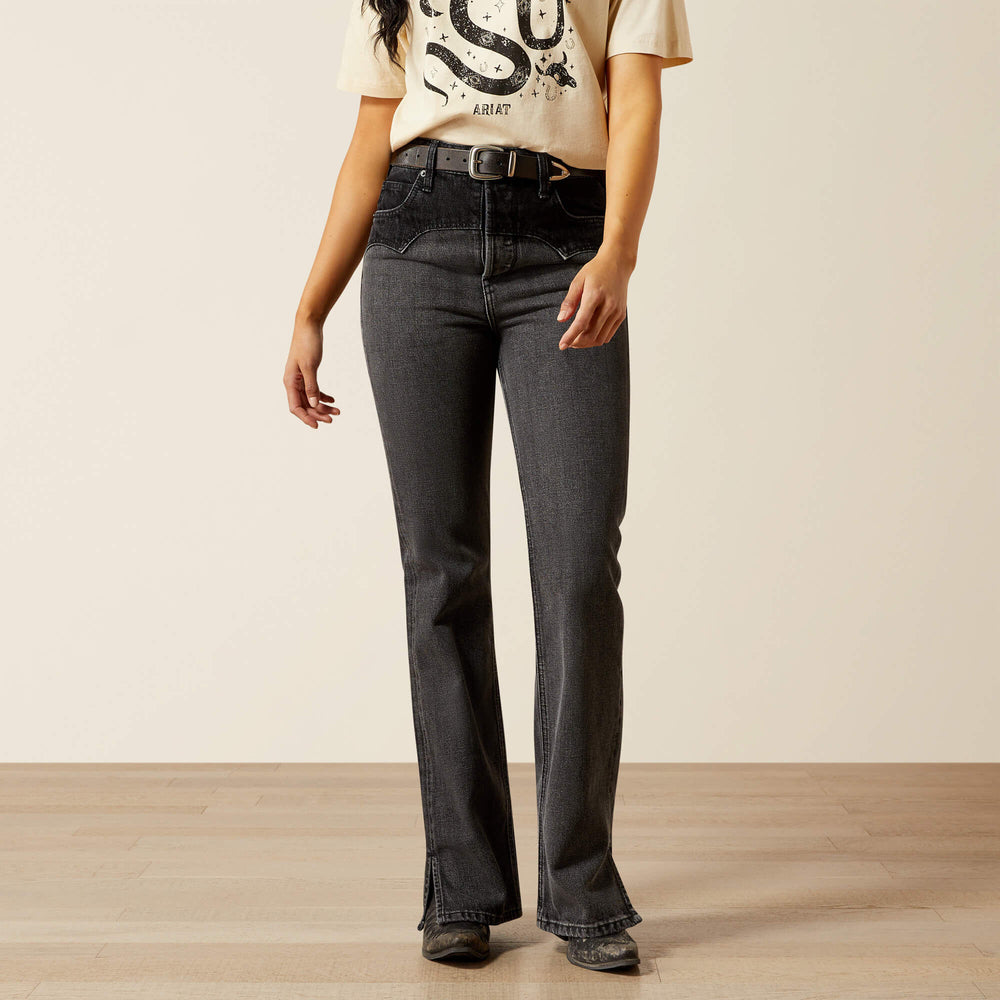 Ariat Ultra High Rise Cheyenne Yoke Tomboy Boot Cut Jean Women|Trends