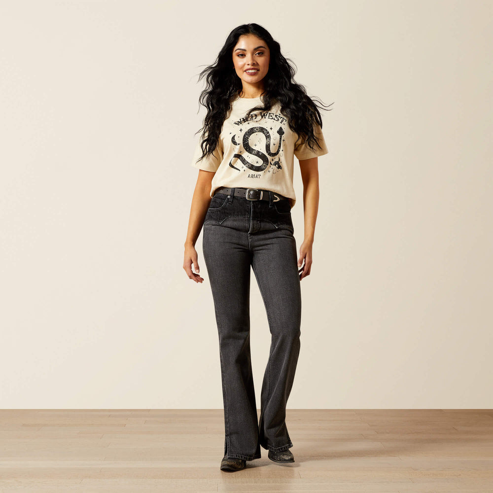 Ariat Ultra High Rise Cheyenne Yoke Tomboy Boot Cut Jean Women|Trends