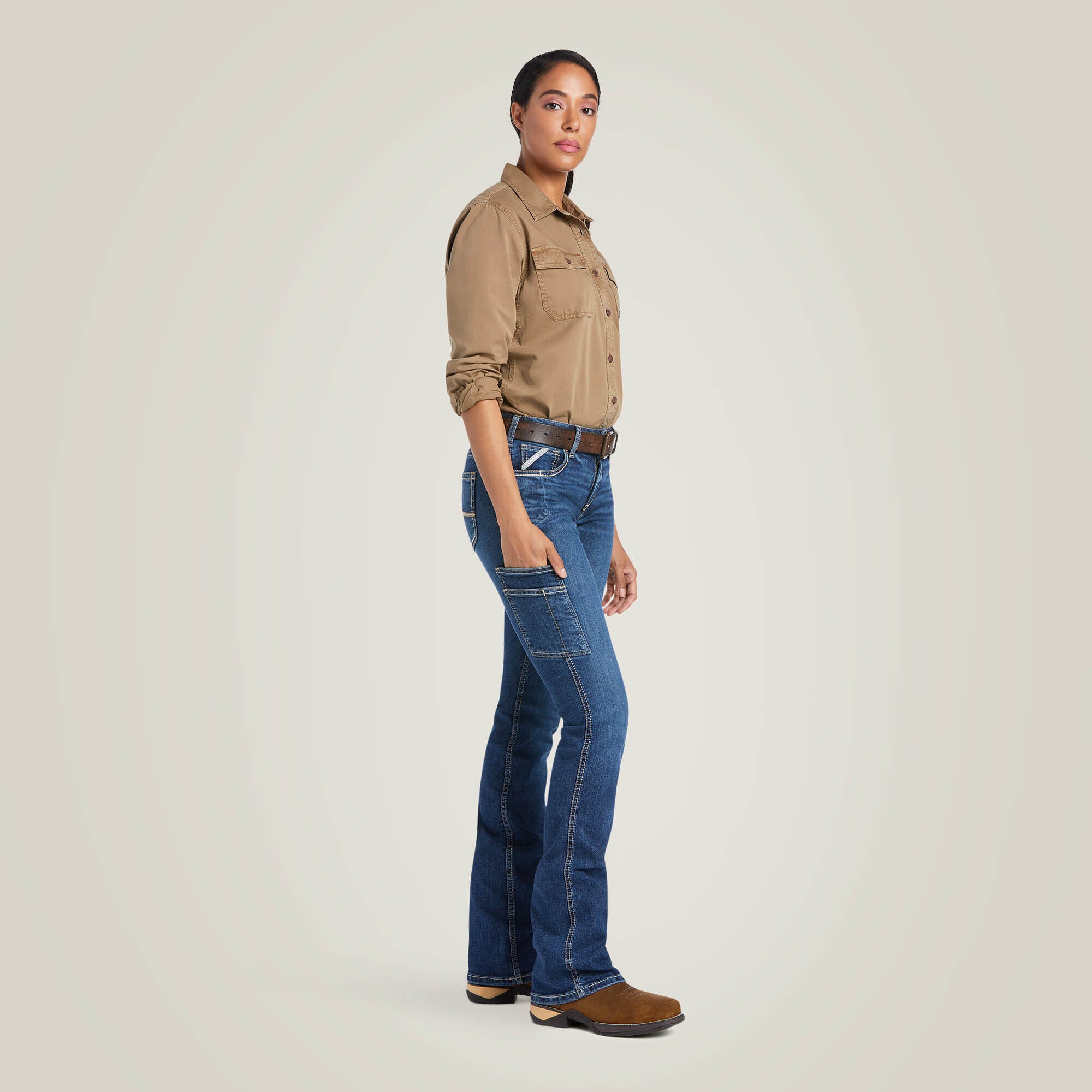 Ariat Rebar Work Flex Perfect Rise Riveter Boot Cut Jean Women