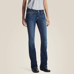 Ariat R.E.A.L. Low Rise Stretch Rosy Whipstitch Boot Cut Jean Women|Trends