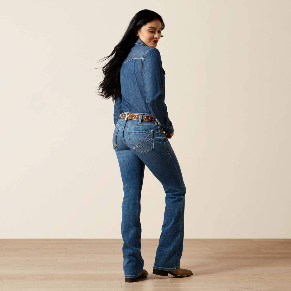 Ariat Mid Rise Aisha Boot Cut Jean Women|Trends