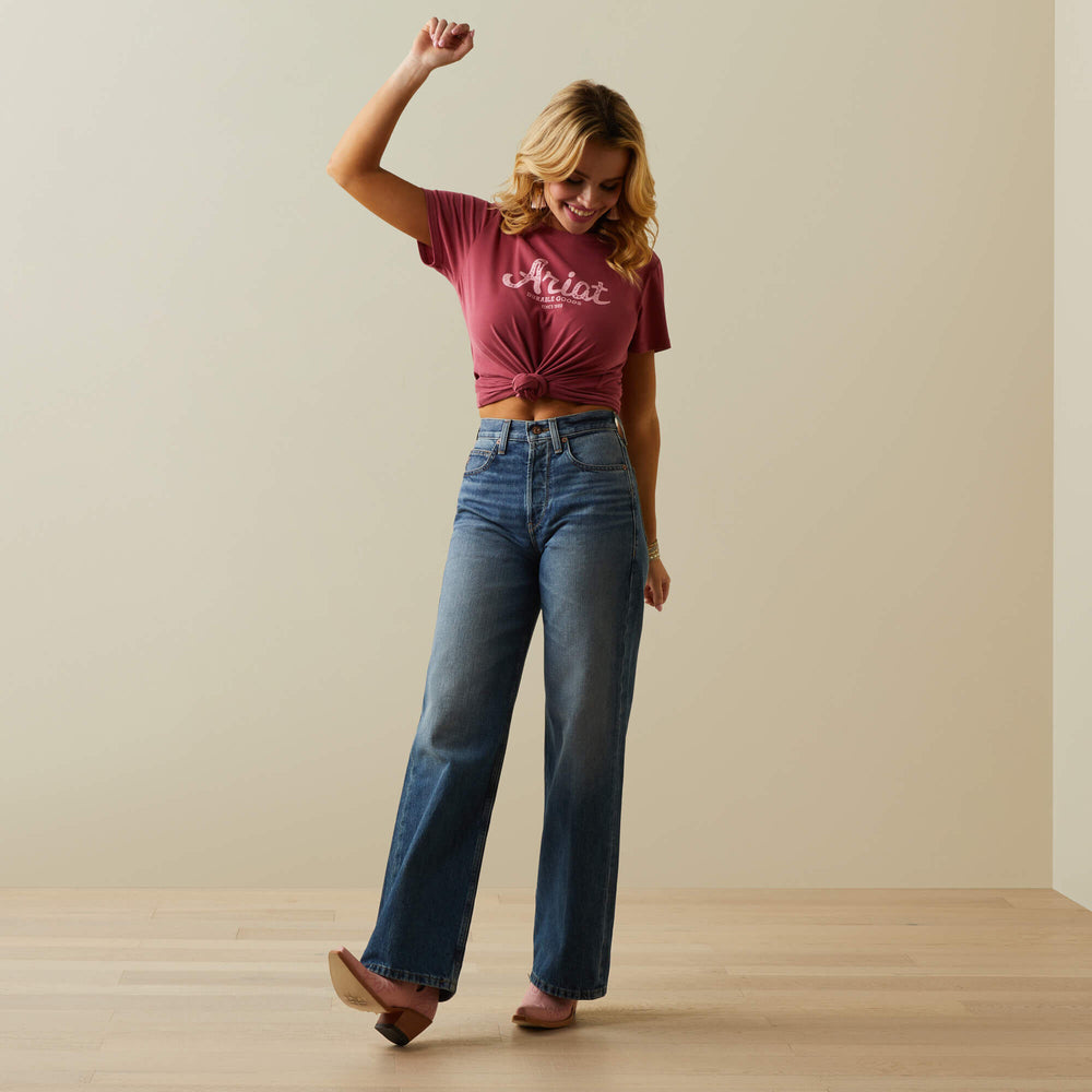 Ariat Ultra High Rise Tomboy Wide Jean Women|Trends