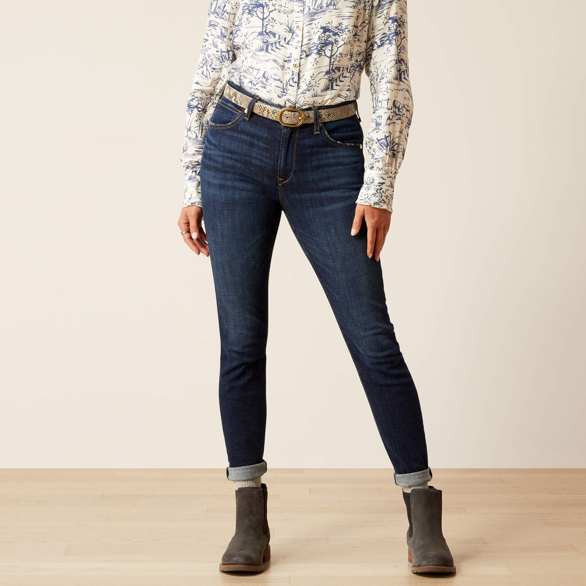 Ariat High Rise Bridle Skinny Jeans Women