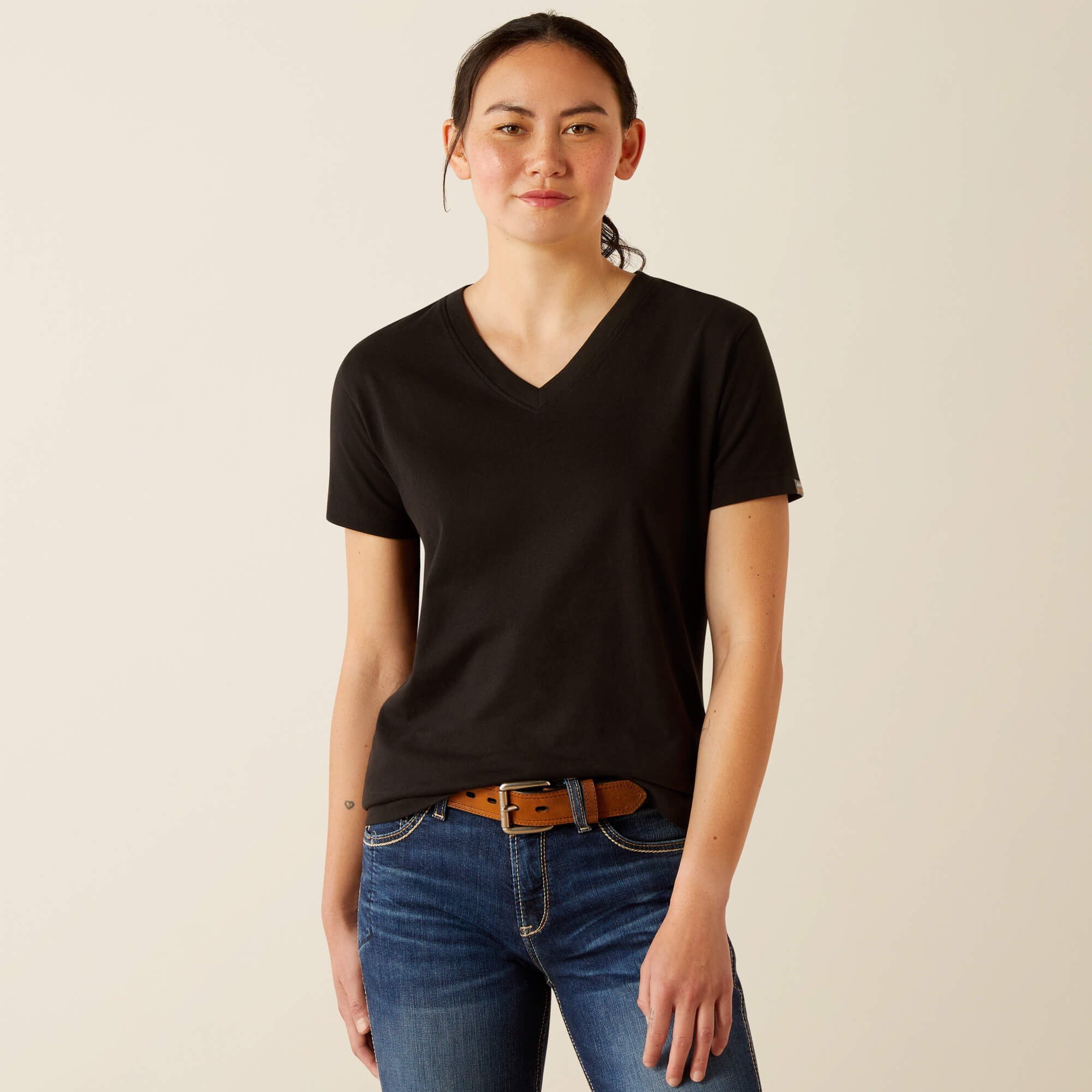 Ariat Rebar Cotton Strong Standard V-Neck T-Shirt Women