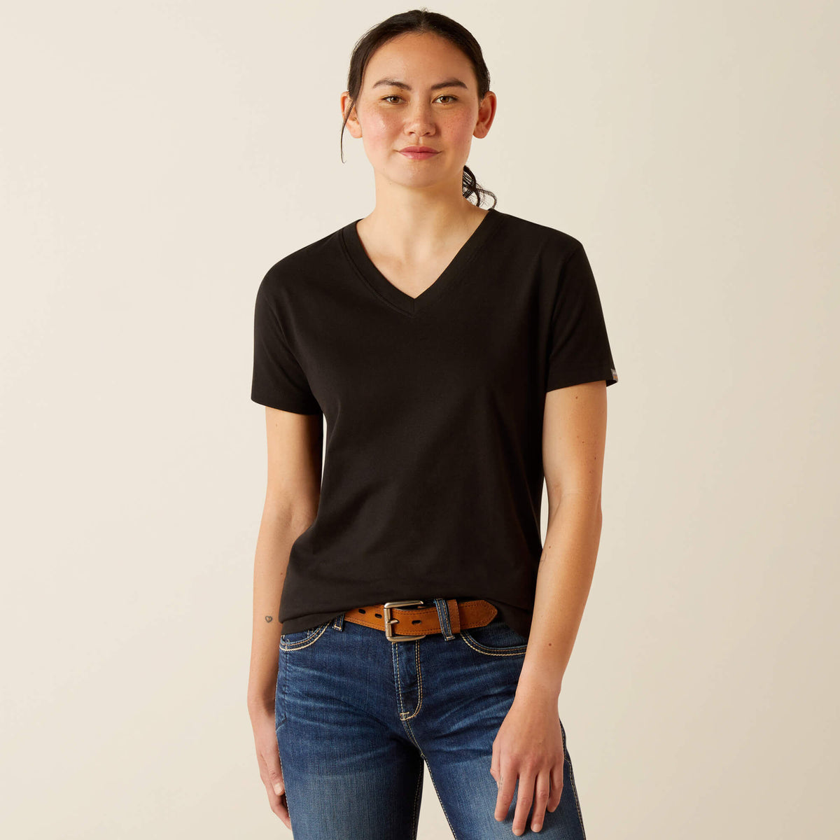 Ariat Rebar Cotton Strong Standard V-Neck T-Shirt Women