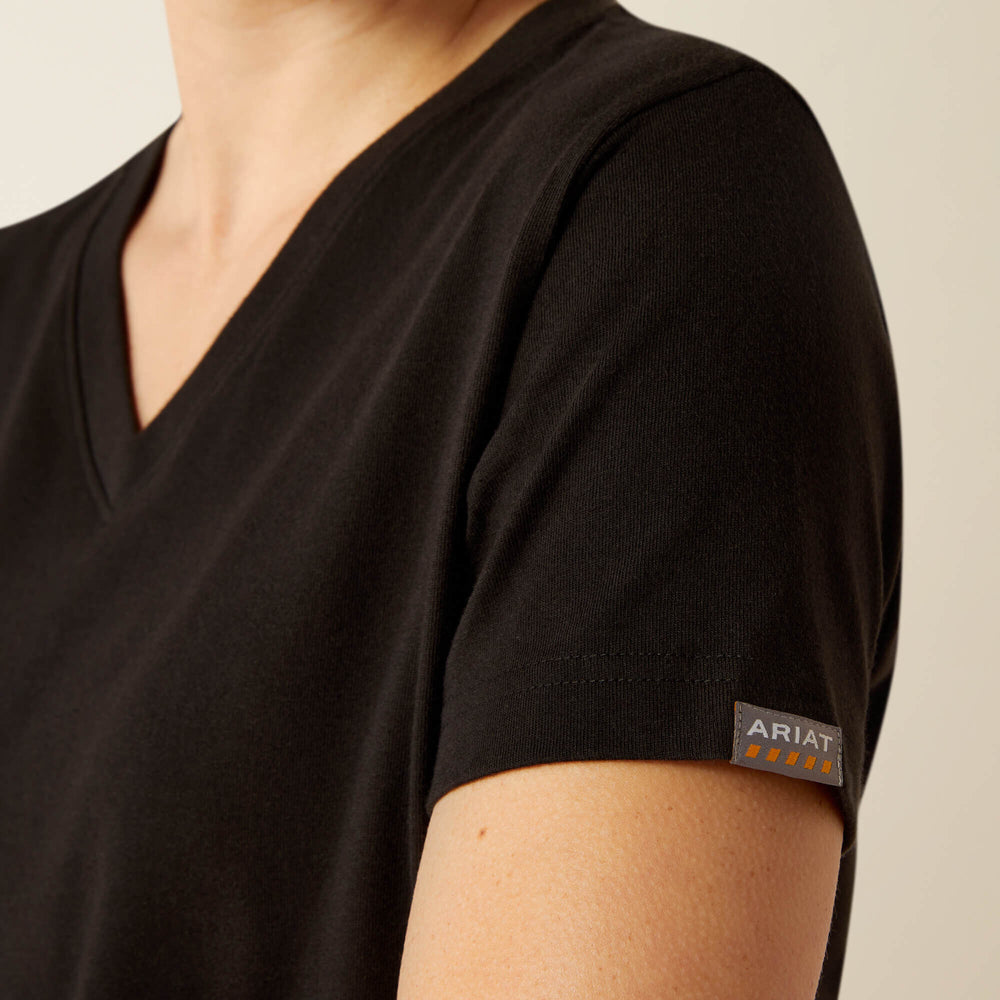 Ariat Rebar Cotton Strong Standard V-Neck T-Shirt Women