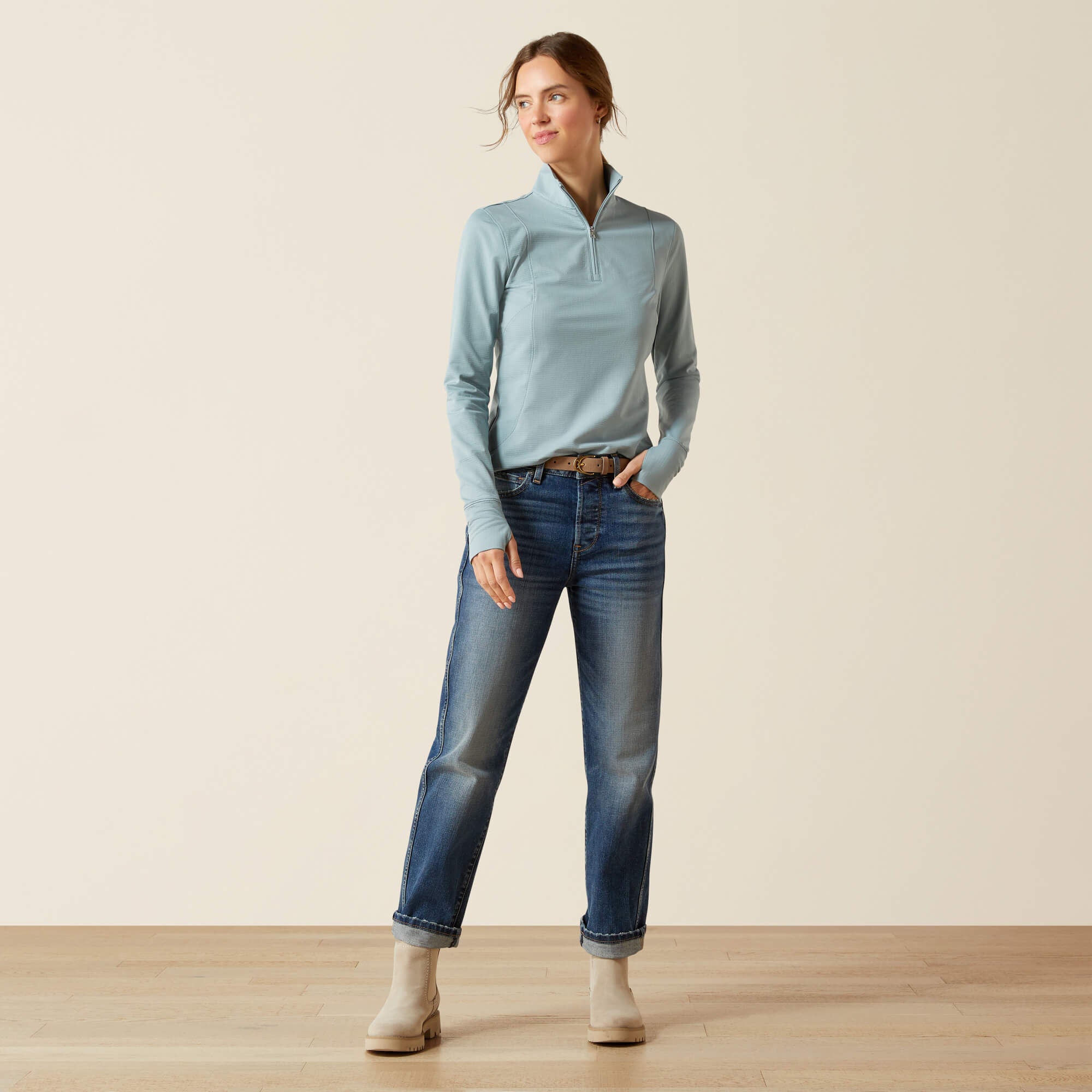 Ariat Gridwork 2.0 1/4 Zip Baselayer Women