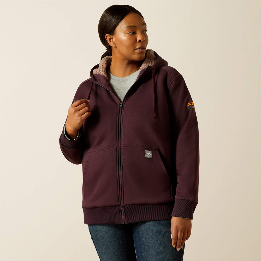 Ariat Rebar All-Weather Sherpa Full Zip Hoodie Women