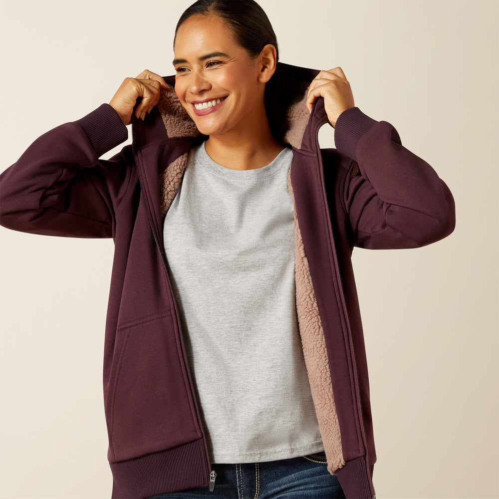 Ariat Rebar All-Weather Sherpa Full Zip Hoodie Women