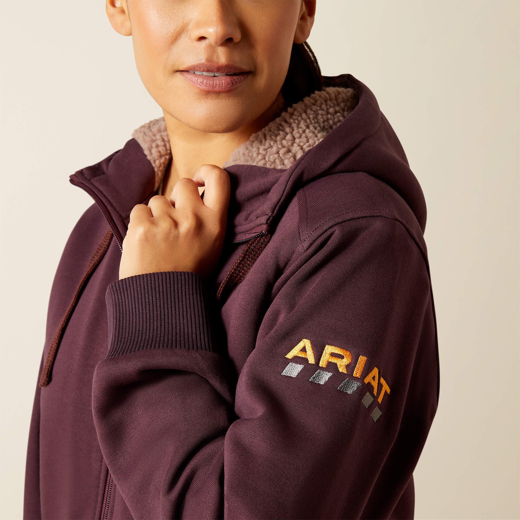 Ariat Rebar All-Weather Sherpa Full Zip Hoodie Women