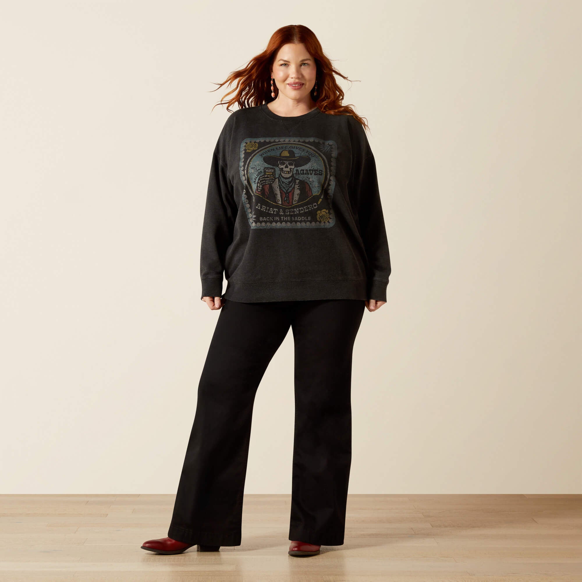 Ariat Oversize Sendero When Life Gives You Agaves Sweatshirt Women