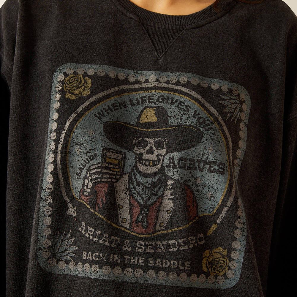 Ariat Oversize Sendero When Life Gives You Agaves Sweatshirt Women