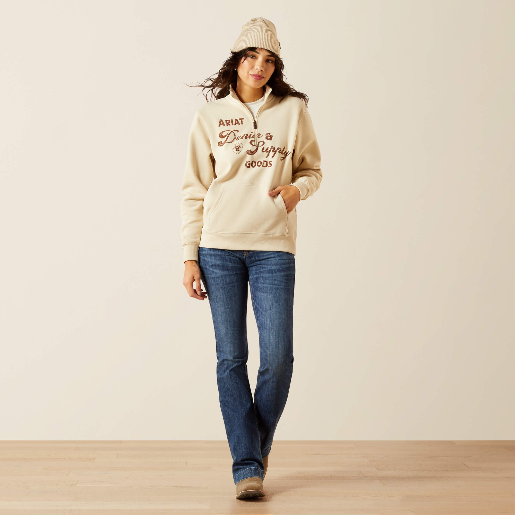 Ariat Denim and Supply 1/2 Zip Sweatshirt Women