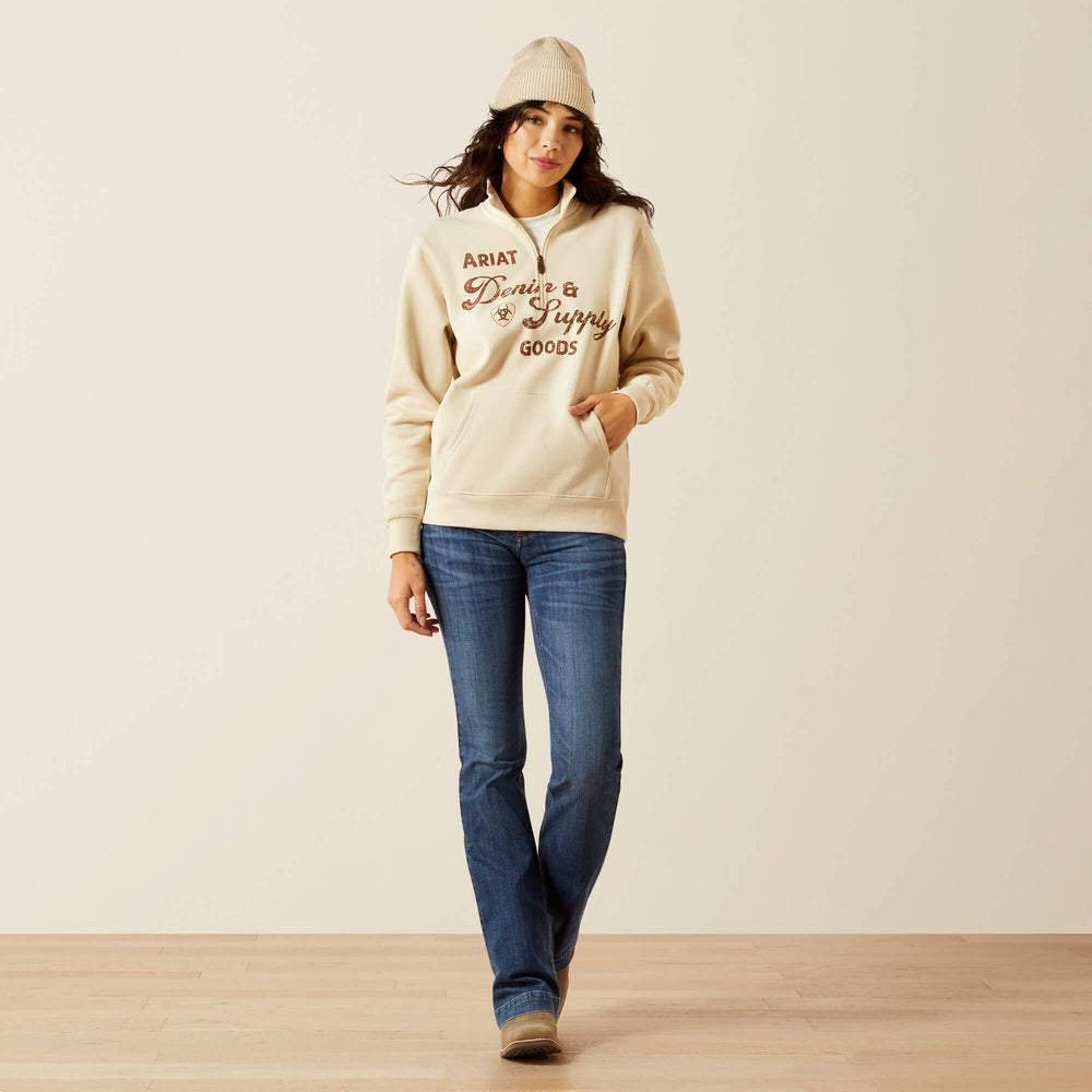 Ariat Denim and Supply 1/2 Zip Sweatshirt Women