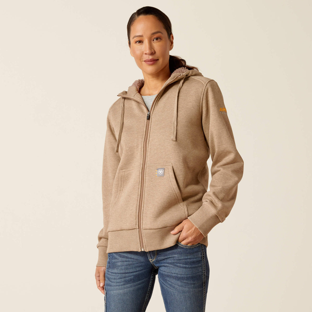 Ariat Rebar All-Weather Sherpa Full Zip Hoodie Women