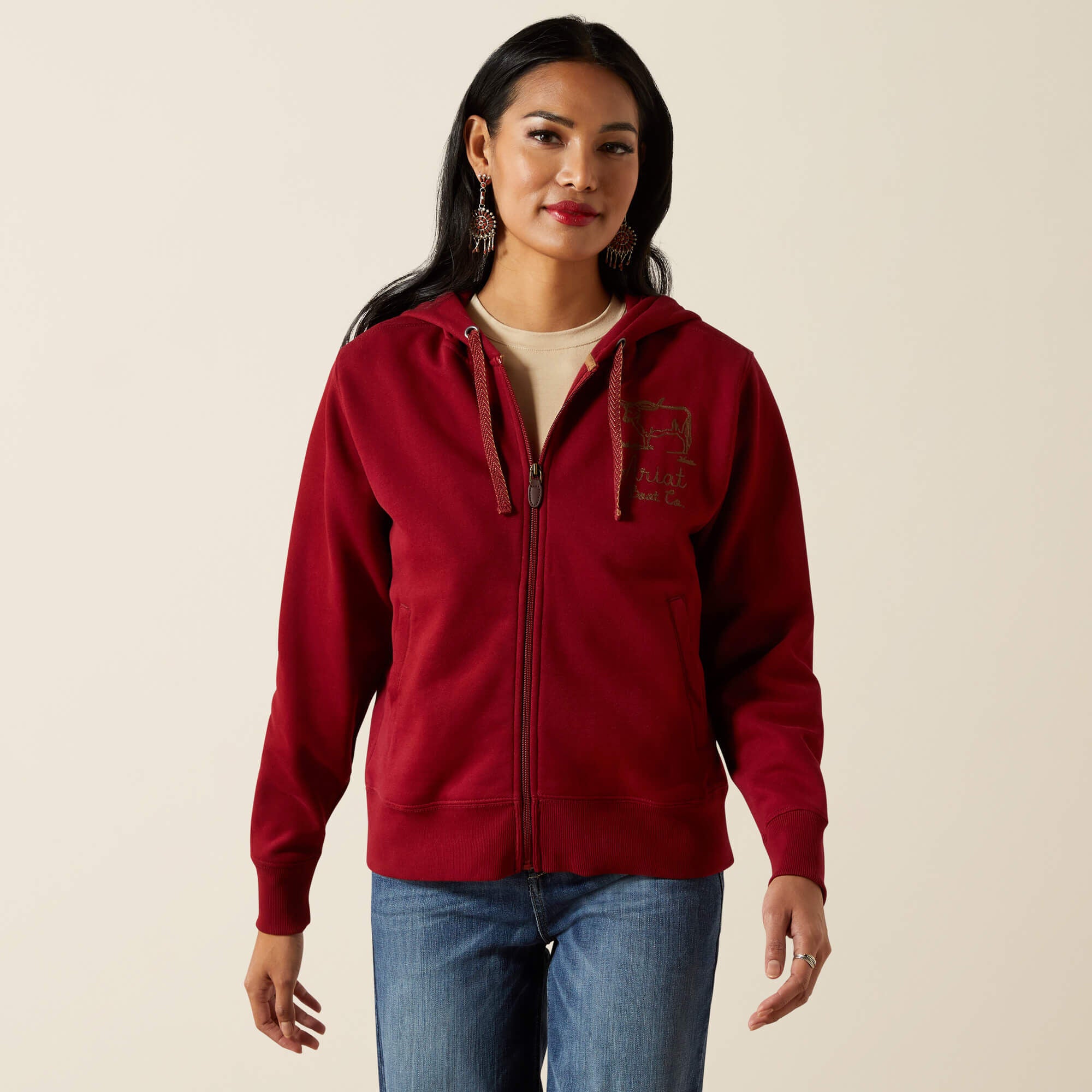 Ariat Stitched Full Zip Hoodie Women
