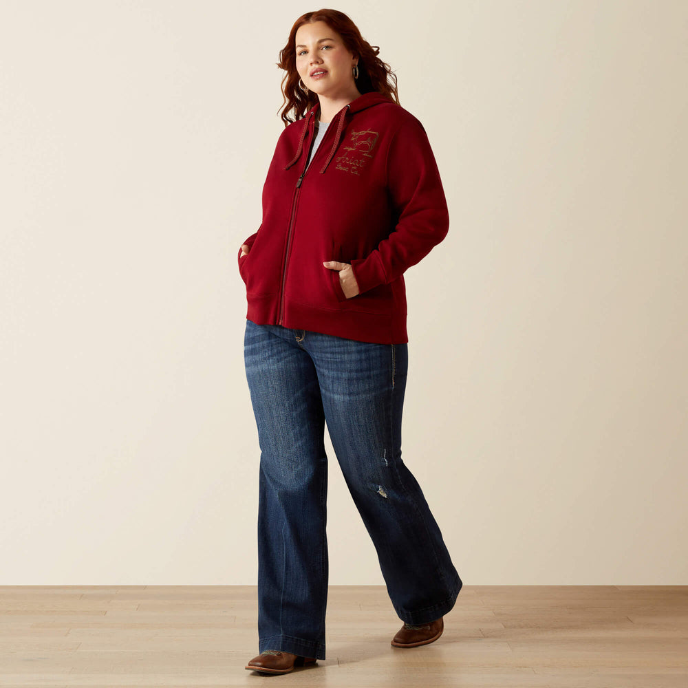 Ariat Stitched Full Zip Hoodie Women