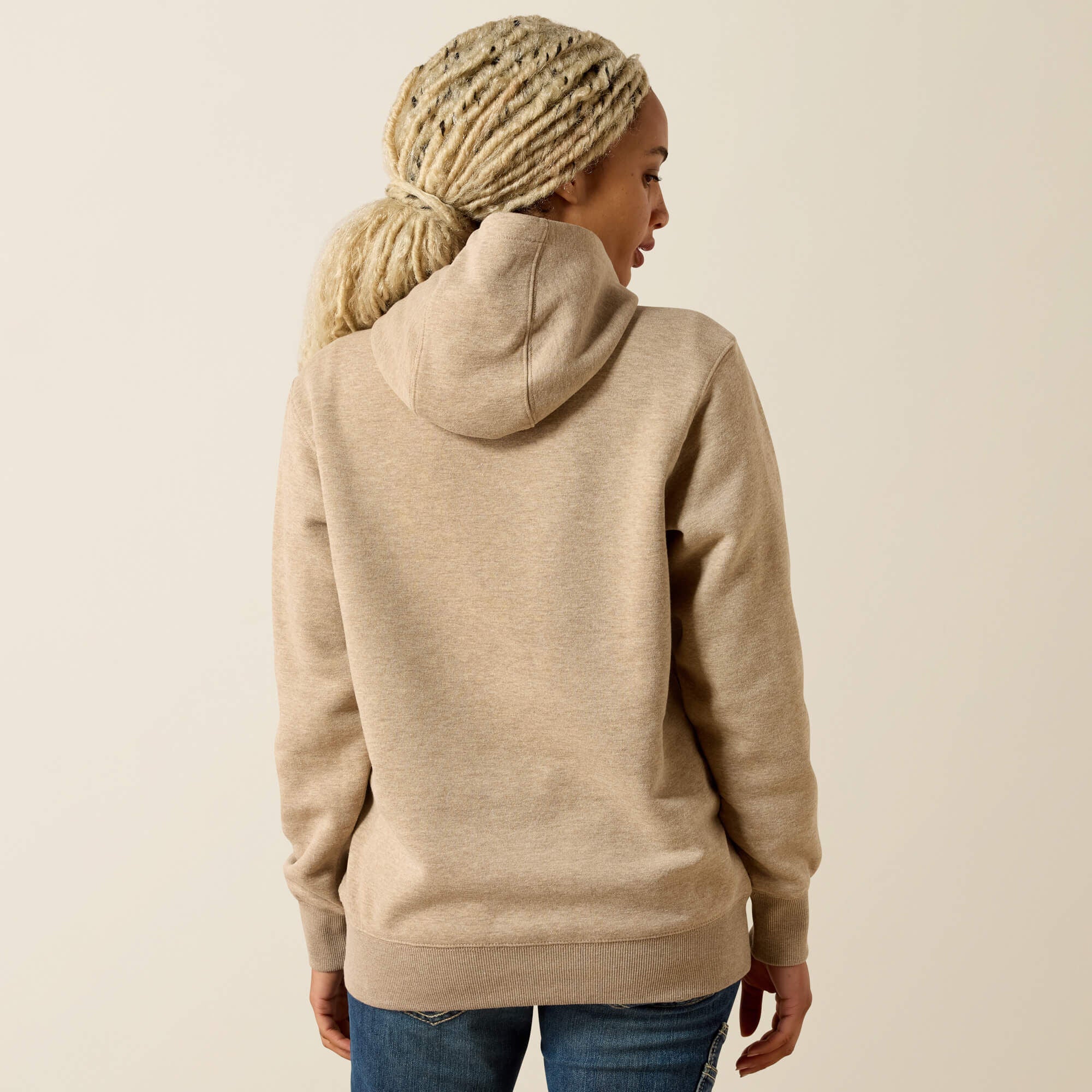 Ariat Rebar Lightweight Logo 1/2 Zip Hoodie Women