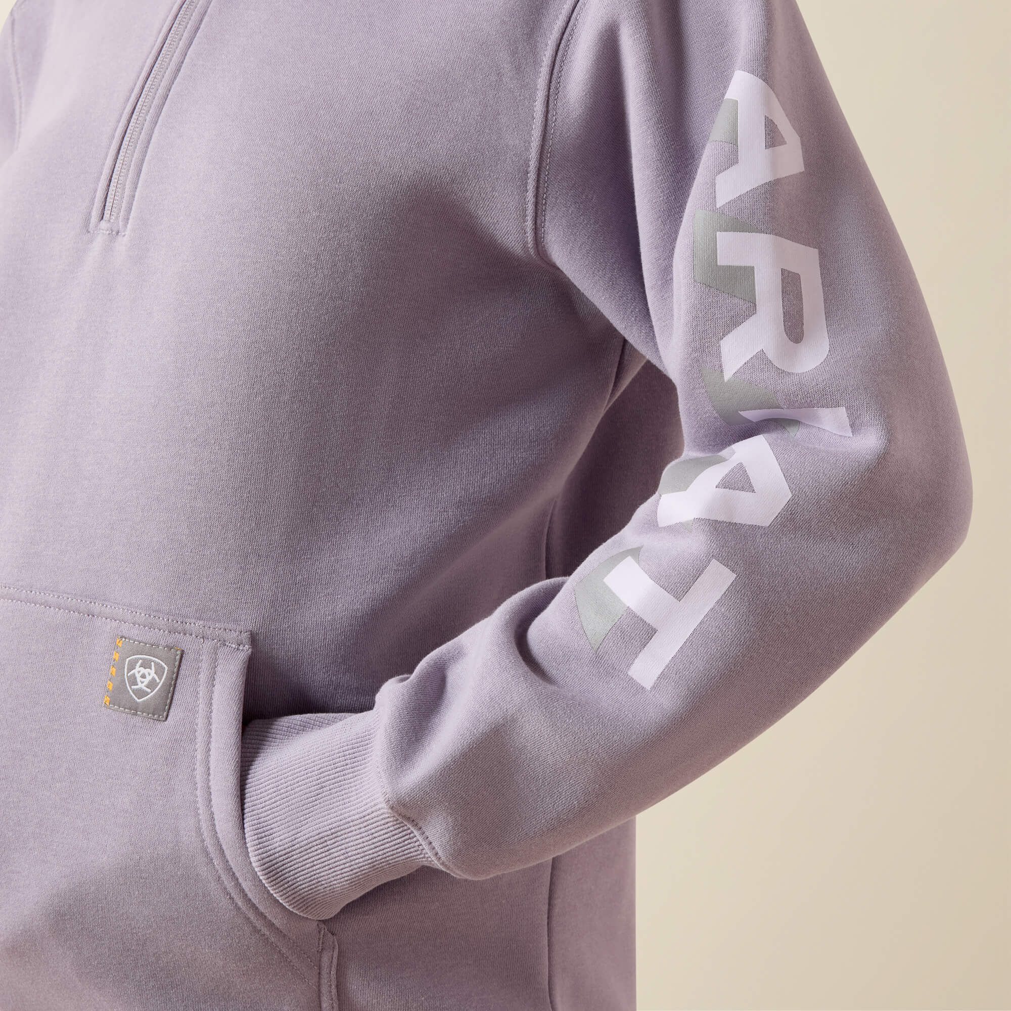 Ariat Rebar Lightweight Logo 1/2 Zip Hoodie Women