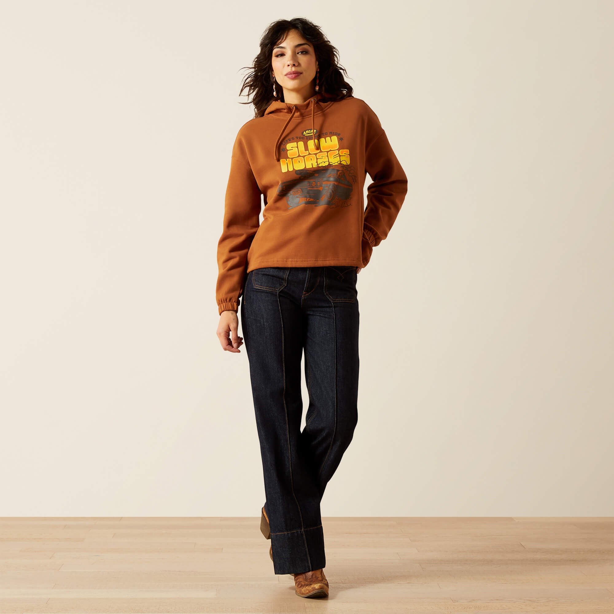 Ariat Essential Sendero Slow Horses Hoodie Women|Trends