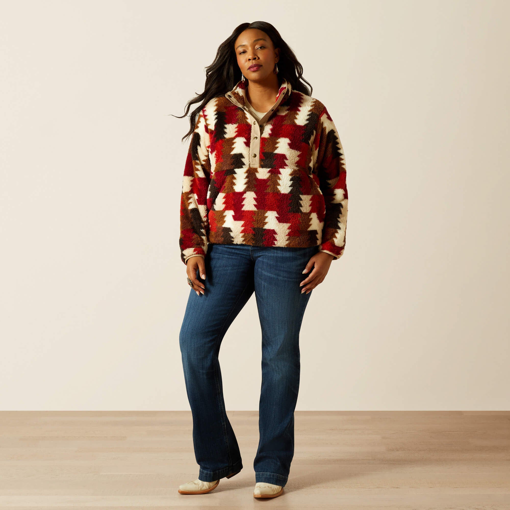 Ariat Berber Snap Front Sweatshirt Women