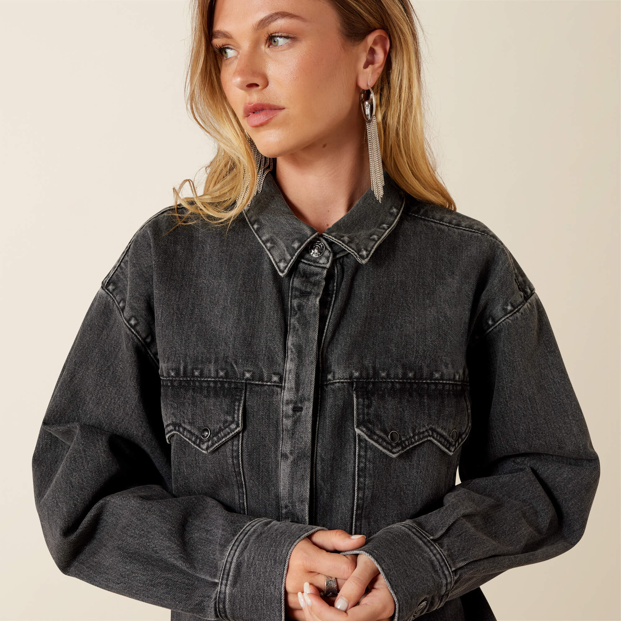 Ariat Lux Oversized Denim Jacket Women|Trends