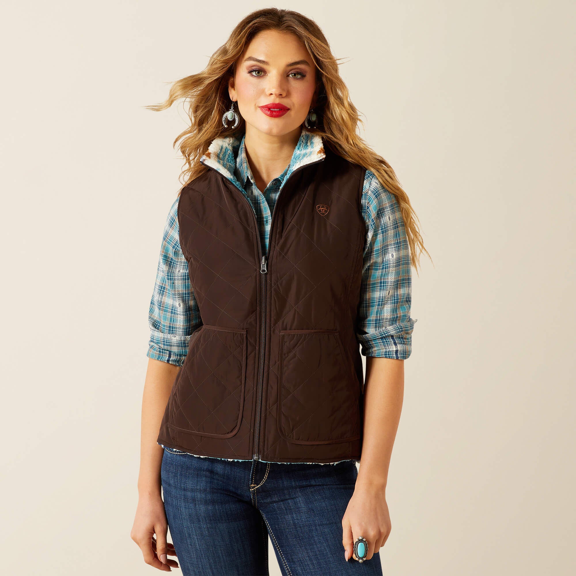 Ariat Dilon 2.0 Reversible Insulated Vest Women|Trends