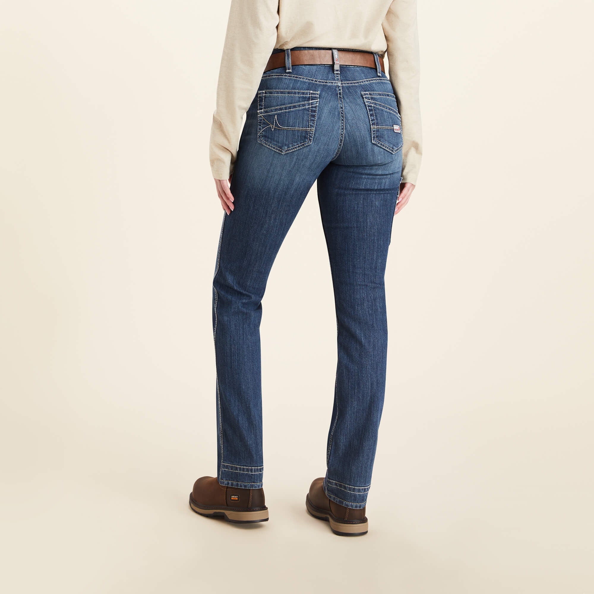 Ariat FR Perfect Rise DuraLight Stretch Cell Phone Pocket Straight Jean Women