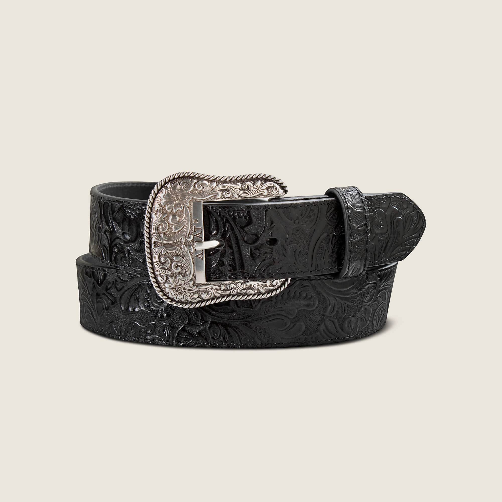 Ariat Floral Embossed Rope Belt Women