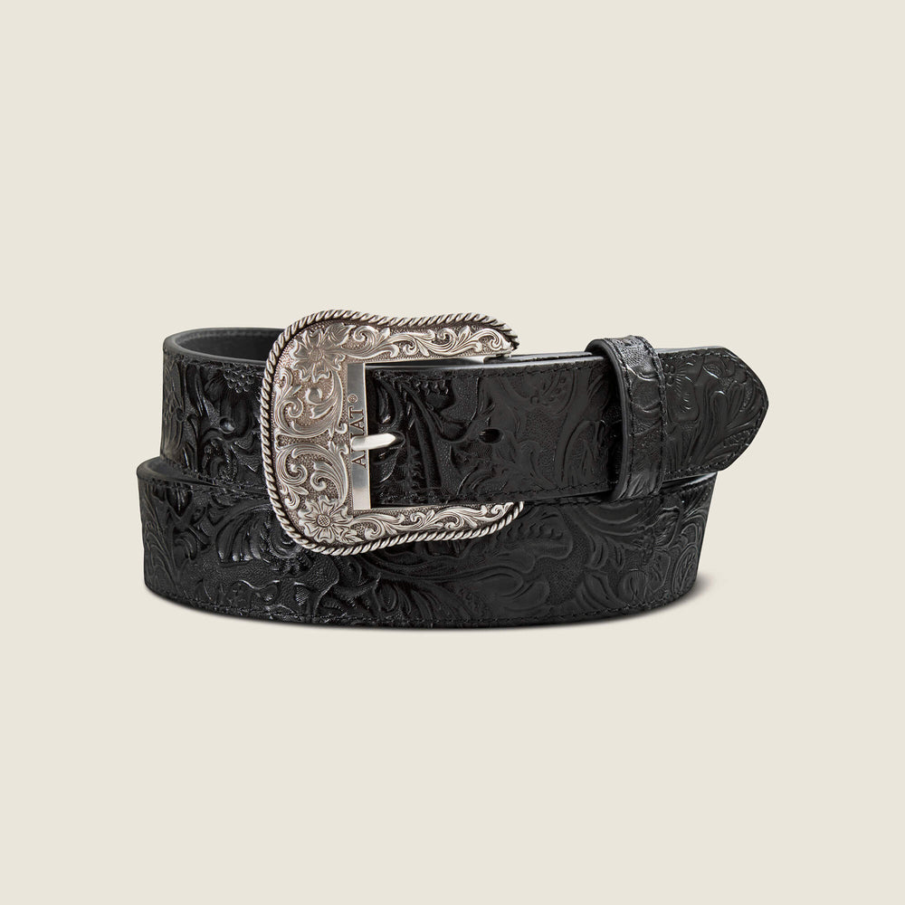 Ariat Floral Embossed Rope Belt Women