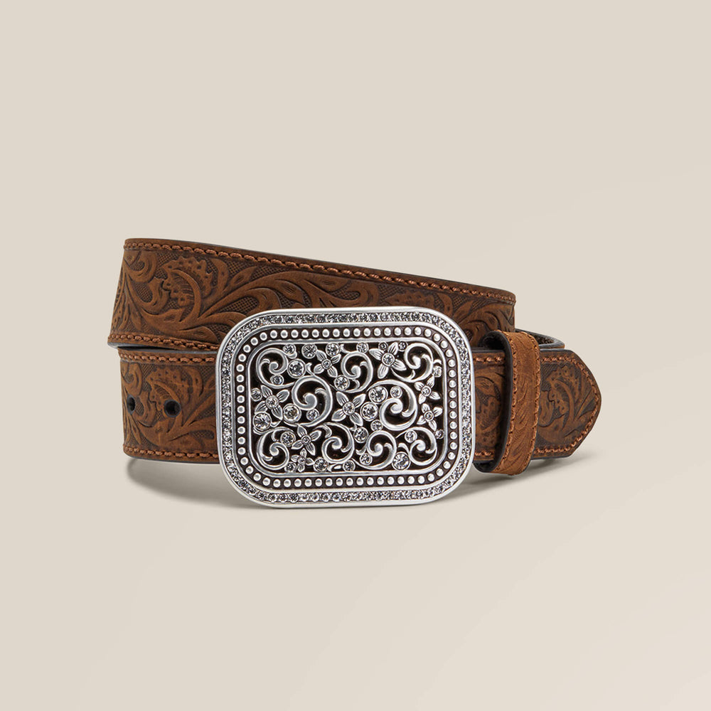 Ariat Floral Embroidery Buckle Belt Women|Trends