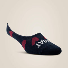 Ariat No Slip No Show Sock 2 Pair Multi Color Pack Women