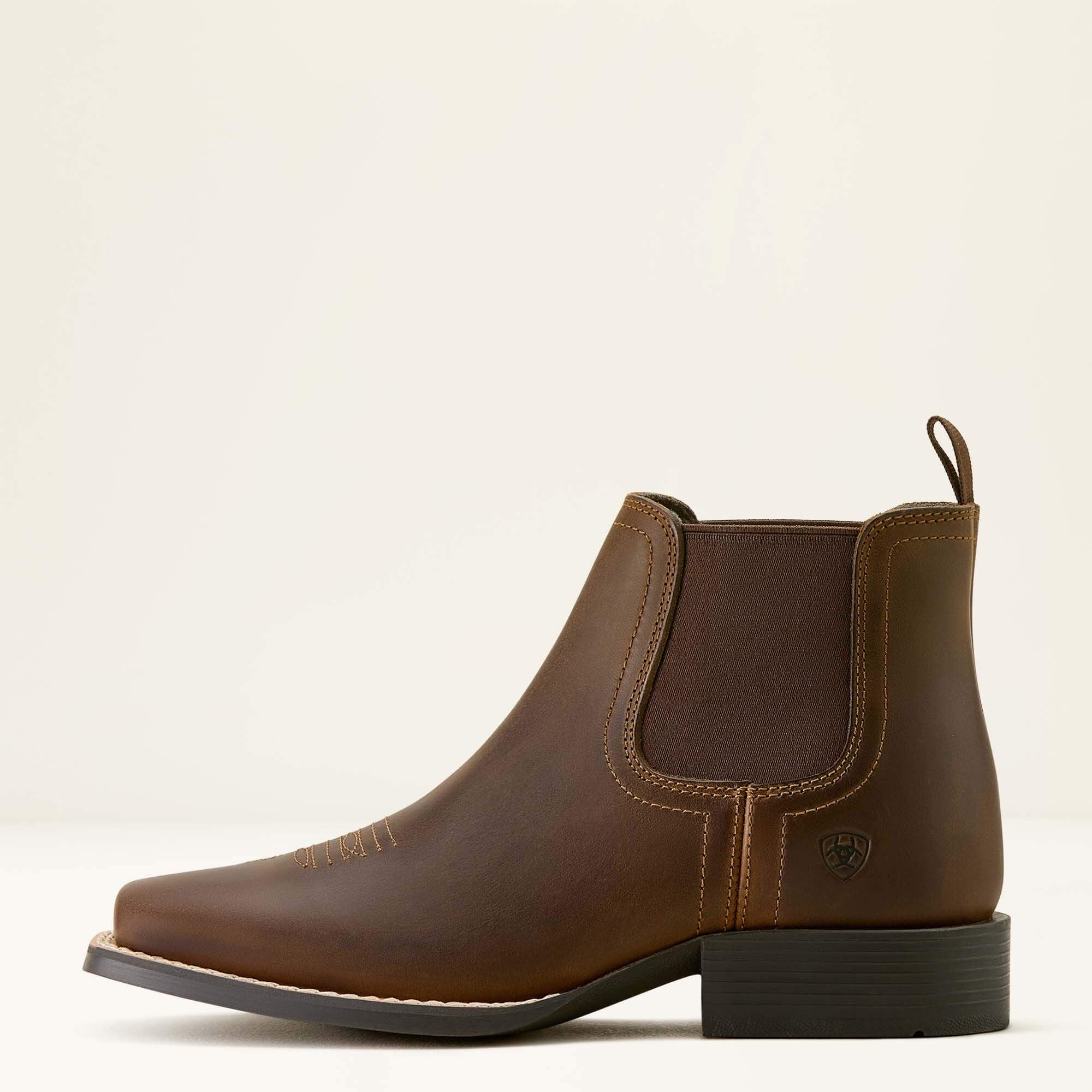 Ariat Booker Chelsea Wide Square Toe Western Boot Kids