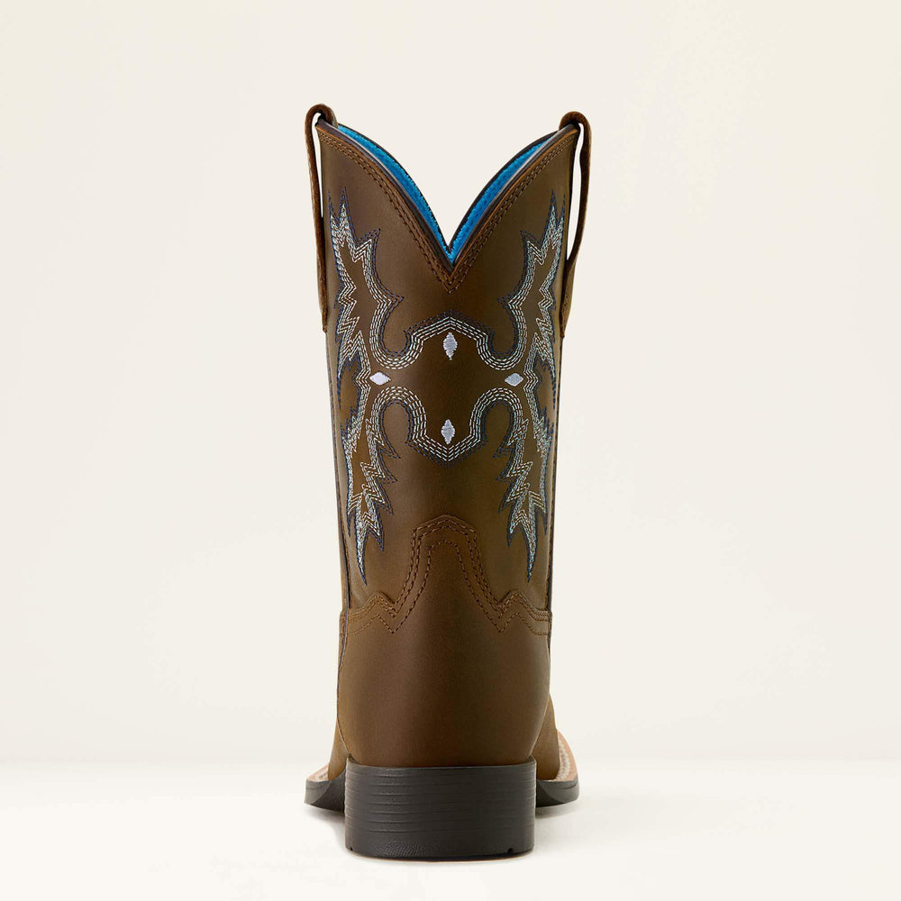 Ariat Tombstone Wide Square Toe Western Boot Kids