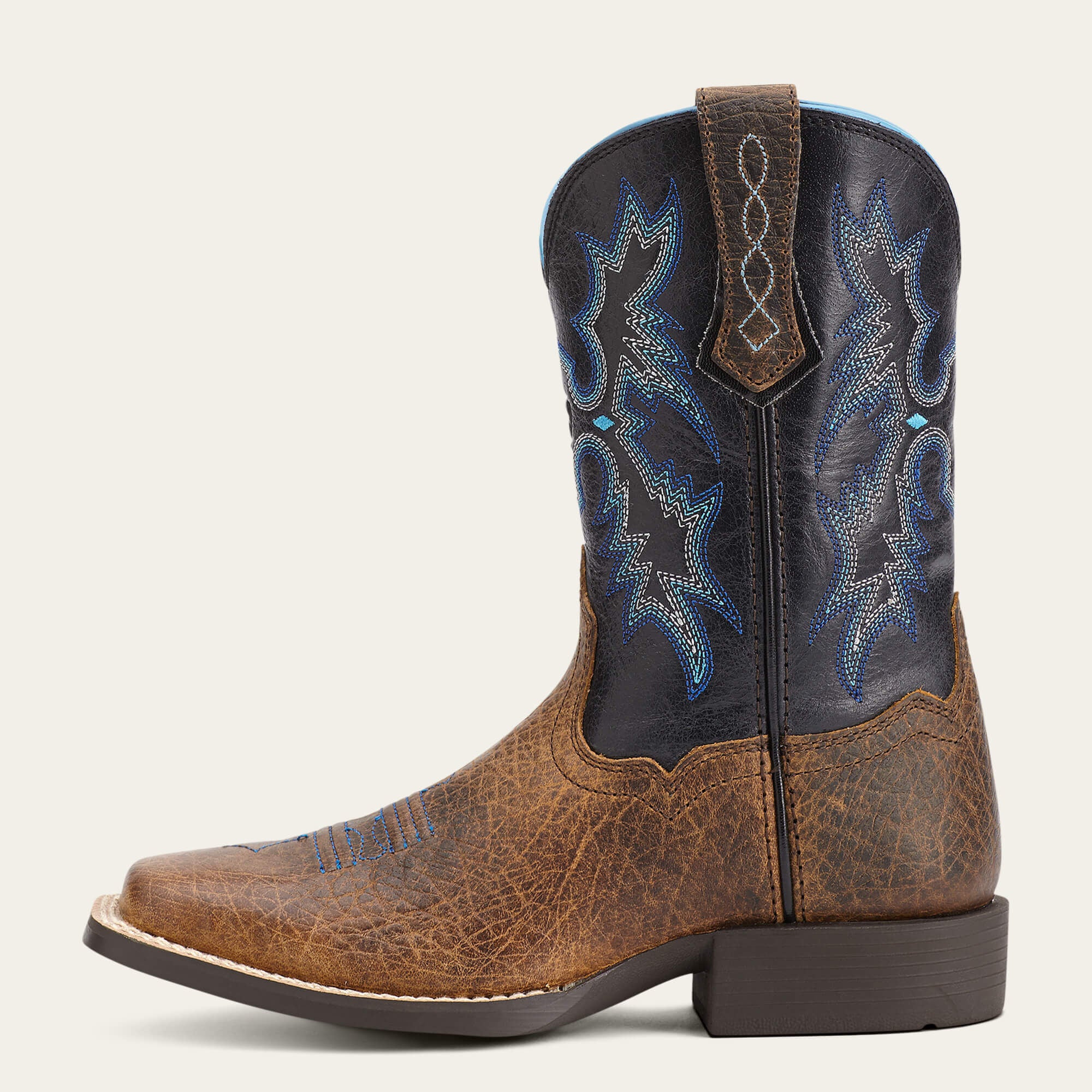 Ariat Tombstone Wide Square Toe Western Boot Kids