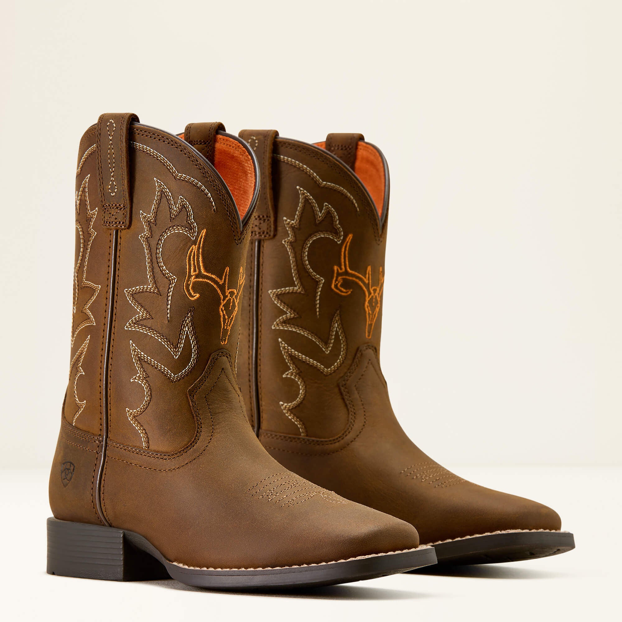 Ariat Deer Ridge Wide Square Toe Western Boot Kids